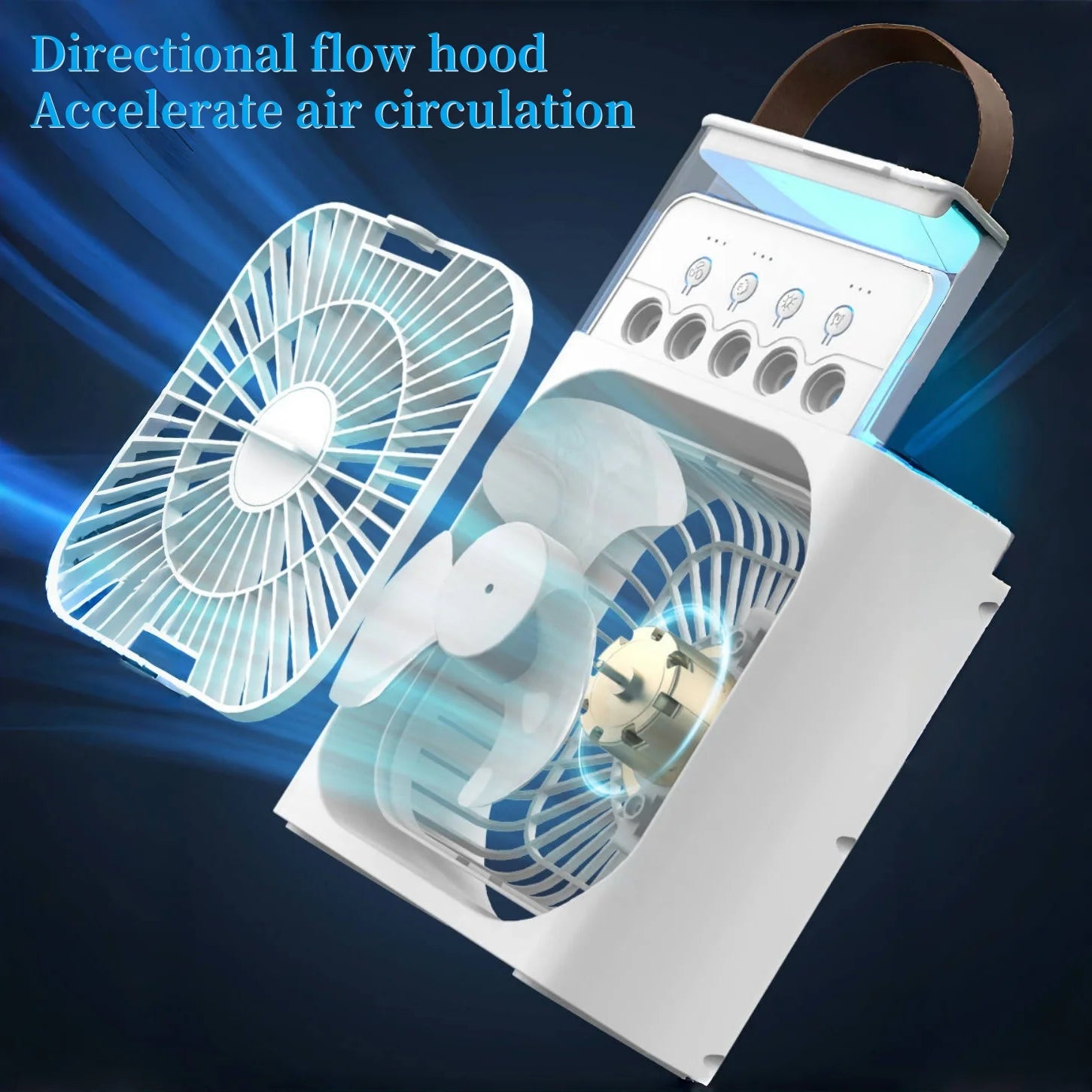 Ventilateur Brumisateur Portable LED